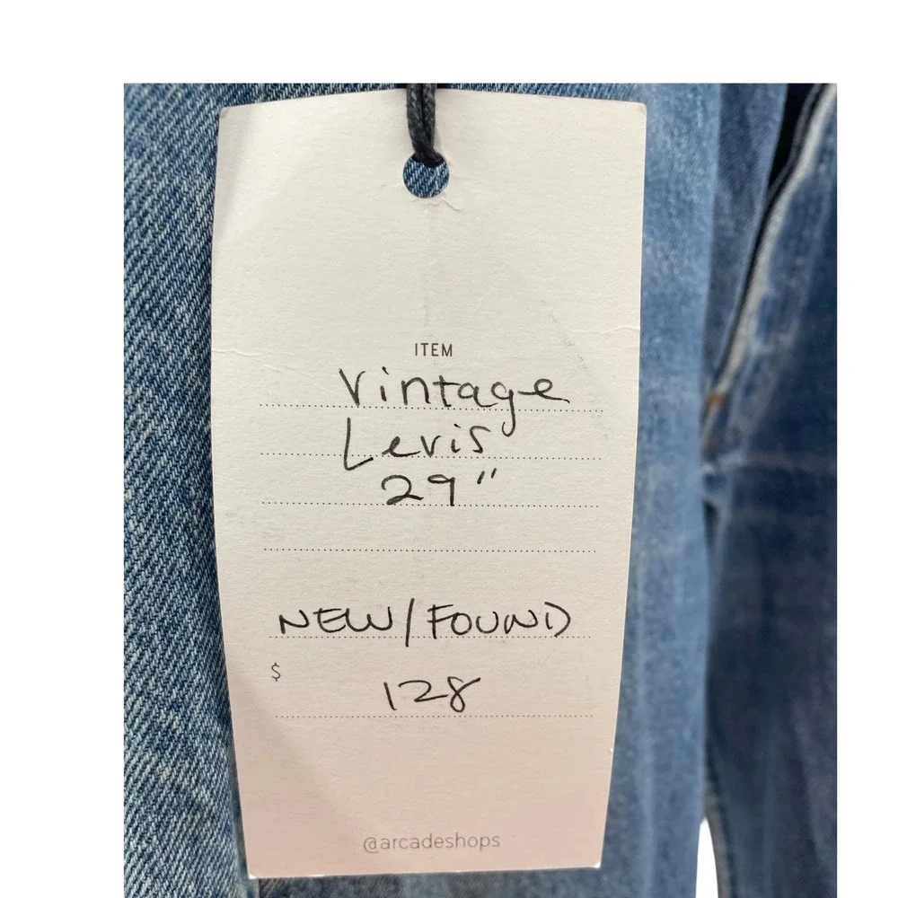 Levi's Men's Jeans 501 Straight Blue Denim Vintage 1990s Size 29